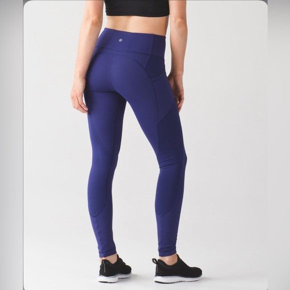 Lululemon all the right places leggings in hero blue size 6 - Picture 1 of 10